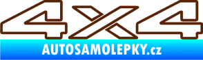 Samolepka 4x4 varianta 003 hnědá