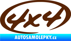 Samolepka 4x4 varianta 011 hnědá