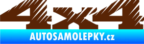 Samolepka 4x4 varianta 012 hnědá