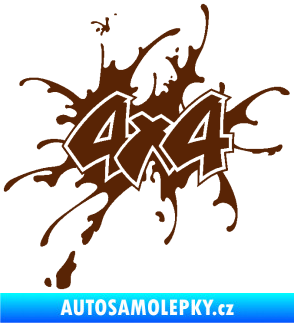 Samolepka 4x4 varianta 020 hnědá