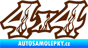 Samolepka 4x4 varianta 021 hnědá