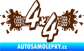 Samolepka 4x4 varianta 023 hnědá