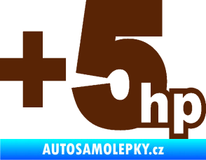 Samolepka + 5hp 003 hnědá
