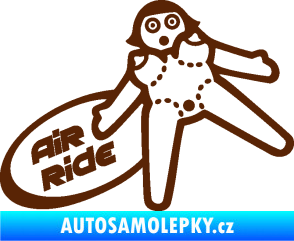 Samolepka Air ride jízda hnědá