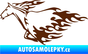 Samolepka Animal flames 003 levá kůň hnědá