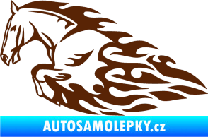 Samolepka Animal flames 008 levá kůň hnědá