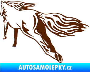 Samolepka Animal flames 009 levá kůň hnědá