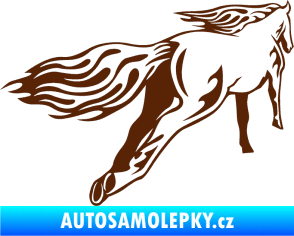 Samolepka Animal flames 009 pravá kůň hnědá