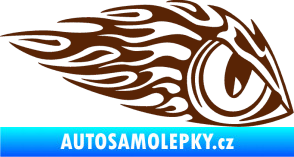 Samolepka Animal flames 016 pravá zvířecí oko hnědá