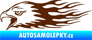 Samolepka Animal flames 023 levá orel hnědá