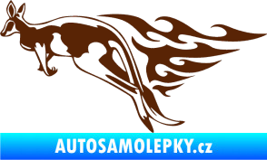 Samolepka Animal flames 044 levá klokan hnědá