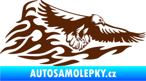 Samolepka Animal flames 075 pravá orel hnědá