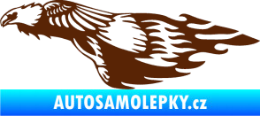 Samolepka Animal flames 076 levá orel hnědá