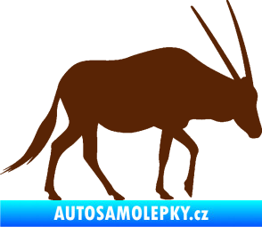Samolepka Antilopa 001 pravá hnědá