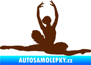 Samolepka Baletka 004 pravá hnědá