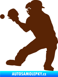 Samolepka Baseball 007 levá hnědá