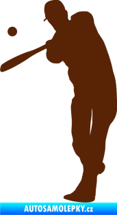 Samolepka Baseball 012 levá hnědá