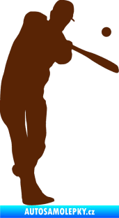 Samolepka Baseball 012 pravá hnědá