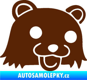 Samolepka Bear pravá hnědá