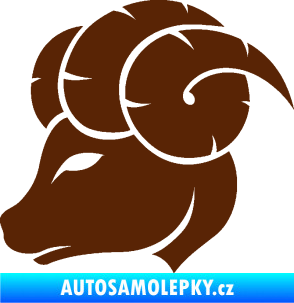 Samolepka Beran zvěrokruh 002 levá hnědá