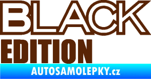 Samolepka Black edition hnědá