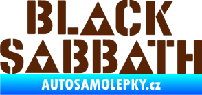Samolepka Black Sabbath 001 hnědá