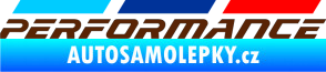 Samolepka BMW M Performance nad sebou hnědá
