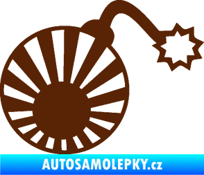 Samolepka Bomba 006 JDM pravá hnědá