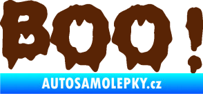 Samolepka Boo! hnědá