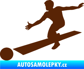 Samolepka Bowling 001 levá hnědá