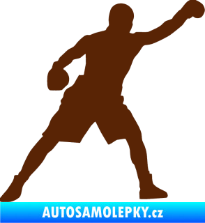 Samolepka Boxer 002 pravá hnědá