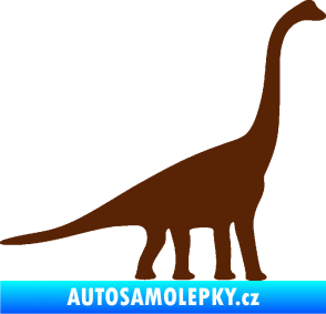 Samolepka Brachiosaurus 001 pravá hnědá