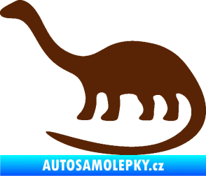 Samolepka Brontosaurus 001 levá hnědá