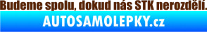Samolepka Budeme spolu, dokud nás STK nerozdělí hnědá