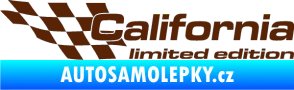 Samolepka California limited edition levá hnědá
