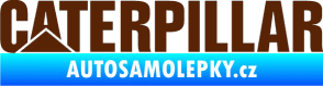 Samolepka Caterpillar - jedna barva hnědá