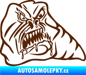 Samolepka Červ pravá hnědá