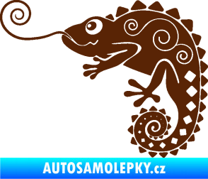 Samolepka Chameleon 004 levá hnědá