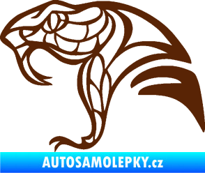Samolepka Cobra 003 levá hnědá