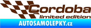 Samolepka Cordoba limited edition levá hnědá