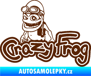 Samolepka Crazy frog 002 žabák hnědá