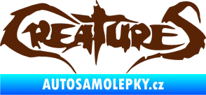 Samolepka Creatures hnědá