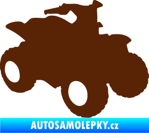 Samolepka Čtyřkolka 001 pravá hnědá