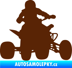 Samolepka Čtyřkolka 002 pravá hnědá