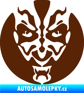 Samolepka Ďábel 001 hnědá