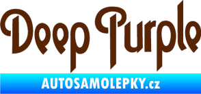Samolepka Deep Purple hnědá