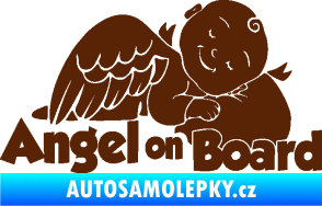 Samolepka Dítě v autě 109 levá anděl hnědá