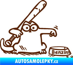 Samolepka Dolej benzin 002 pravá hnědá