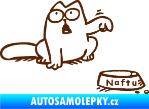 Samolepka Dolej naftu - pravá hnědá