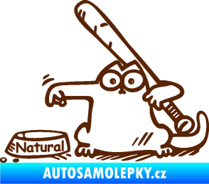 Samolepka Dolej natural levá hnědá